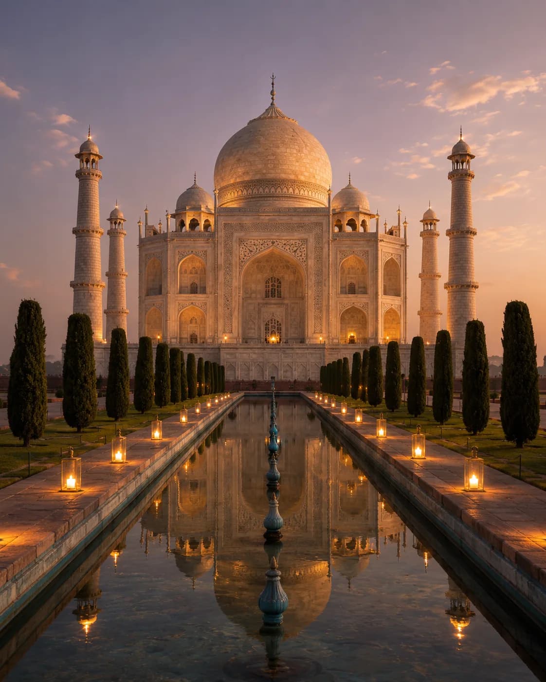 The Taj Mahal invitation artwork